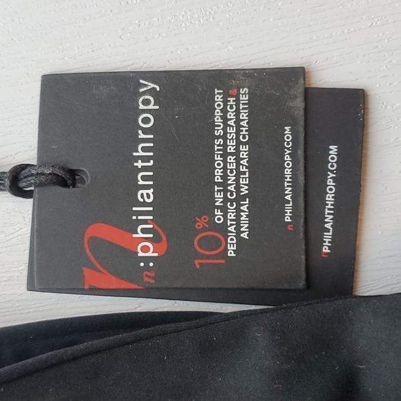 n: Philanthropy Black and Brown Tille Sports Bra S NWT - Picture 5 of 8